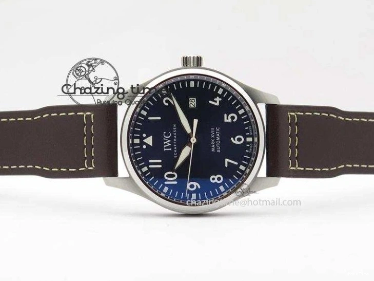 MIROTIME 0409 Mark XVIII Le Petit Prince IW327004 SS Mk Maker Best Edition Blue Dial On Brown Leather Strap A TimelessDesign 7296